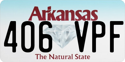 AR license plate 406VPF