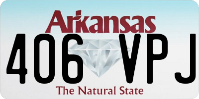 AR license plate 406VPJ
