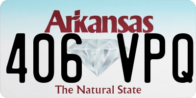 AR license plate 406VPQ