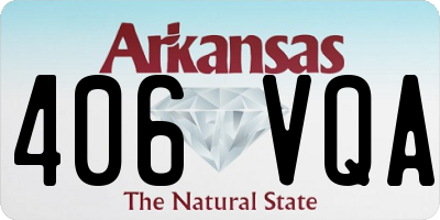 AR license plate 406VQA
