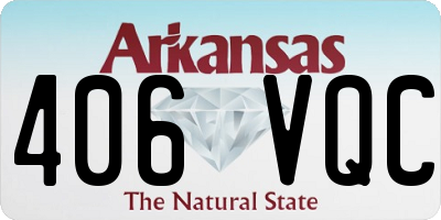 AR license plate 406VQC