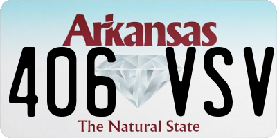 AR license plate 406VSV