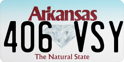 AR license plate 406VSY