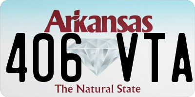 AR license plate 406VTA