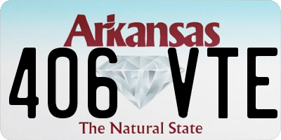 AR license plate 406VTE