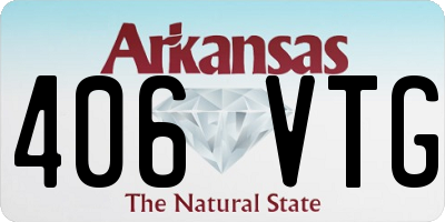 AR license plate 406VTG