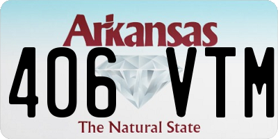 AR license plate 406VTM