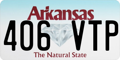AR license plate 406VTP