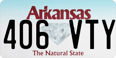 AR license plate 406VTY