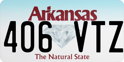 AR license plate 406VTZ