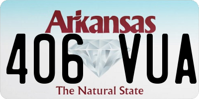 AR license plate 406VUA