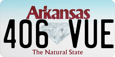 AR license plate 406VUE