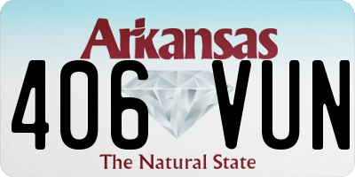 AR license plate 406VUN