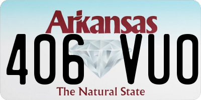 AR license plate 406VUO