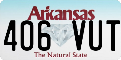 AR license plate 406VUT