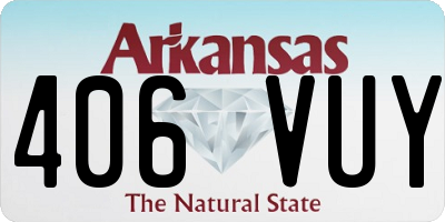 AR license plate 406VUY