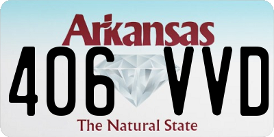 AR license plate 406VVD