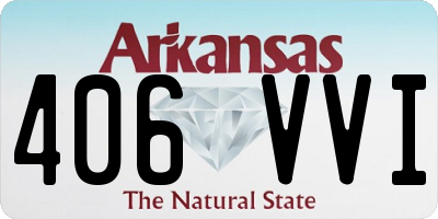 AR license plate 406VVI