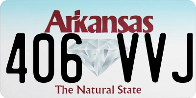 AR license plate 406VVJ