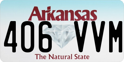AR license plate 406VVM