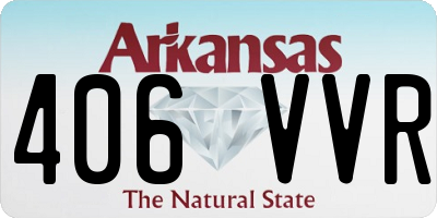 AR license plate 406VVR