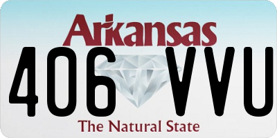 AR license plate 406VVU