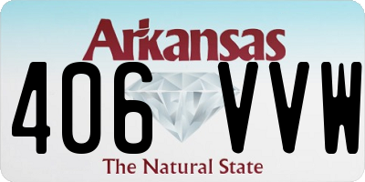 AR license plate 406VVW