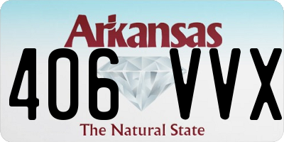 AR license plate 406VVX