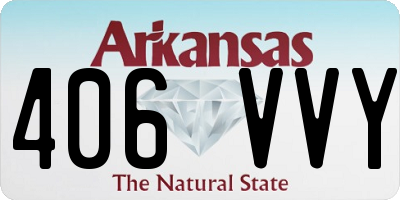 AR license plate 406VVY