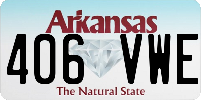 AR license plate 406VWE