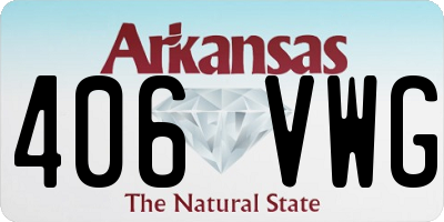 AR license plate 406VWG