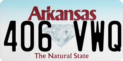AR license plate 406VWQ