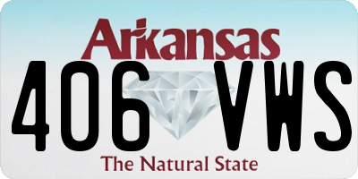 AR license plate 406VWS