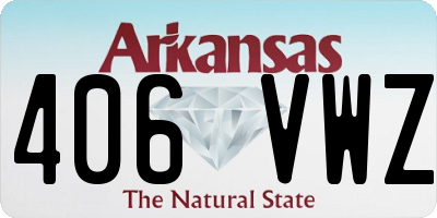 AR license plate 406VWZ