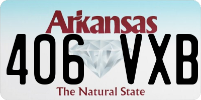 AR license plate 406VXB
