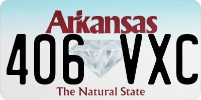 AR license plate 406VXC