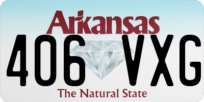 AR license plate 406VXG