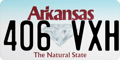 AR license plate 406VXH