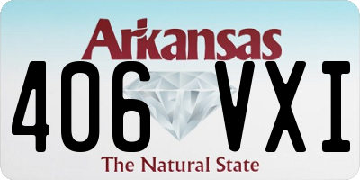 AR license plate 406VXI