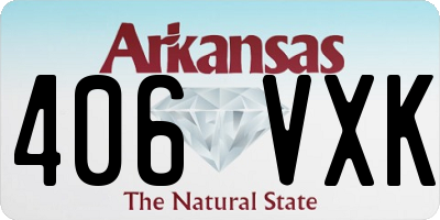 AR license plate 406VXK