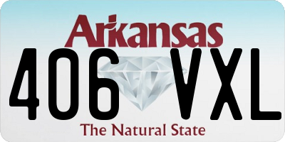 AR license plate 406VXL