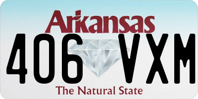 AR license plate 406VXM