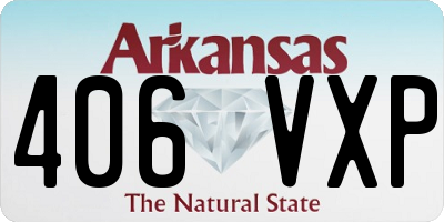 AR license plate 406VXP