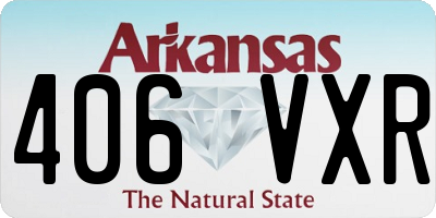 AR license plate 406VXR