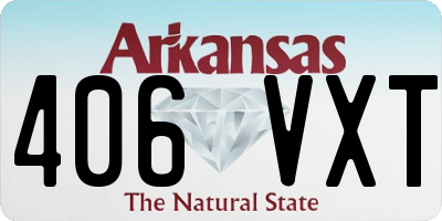 AR license plate 406VXT