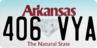 AR license plate 406VYA