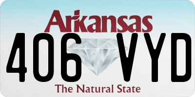 AR license plate 406VYD