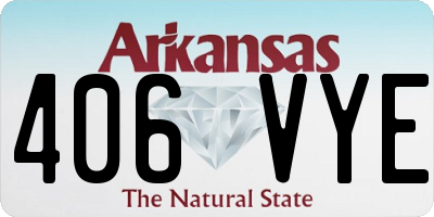 AR license plate 406VYE