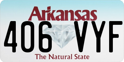 AR license plate 406VYF