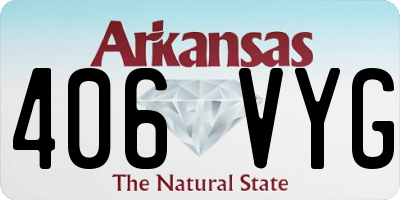 AR license plate 406VYG